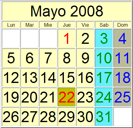 Calendario